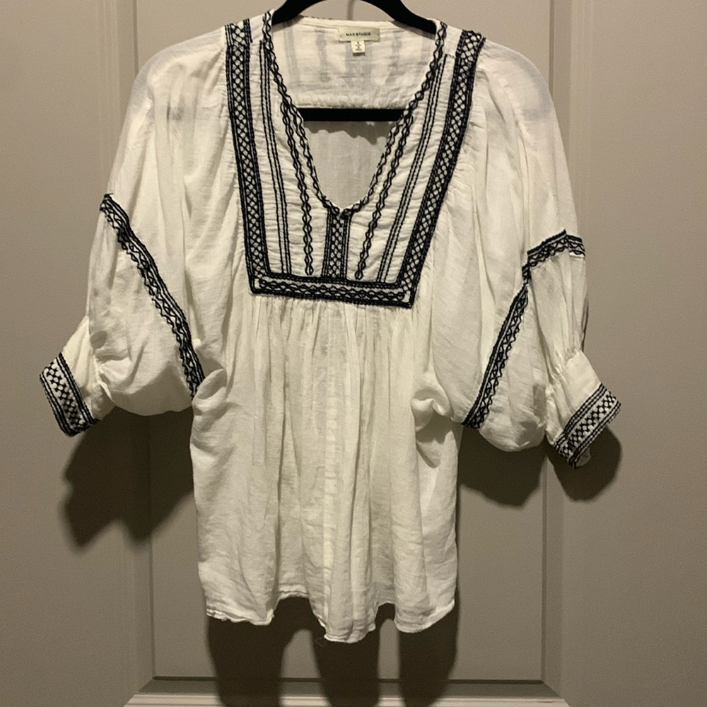 Embroidered top by Max Studio